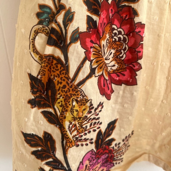 FARM Rio Beige Floral Embroidered Blouse - Picture 3 of 5